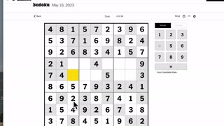 Sudoku 2023-05-16 easy