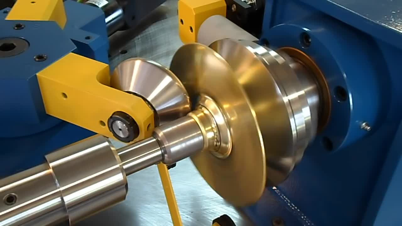 Spinning a Brass Lamp Top