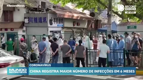 China registra maior número de infecções por Covid em seis meses