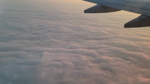 Clouds From a Plane Window