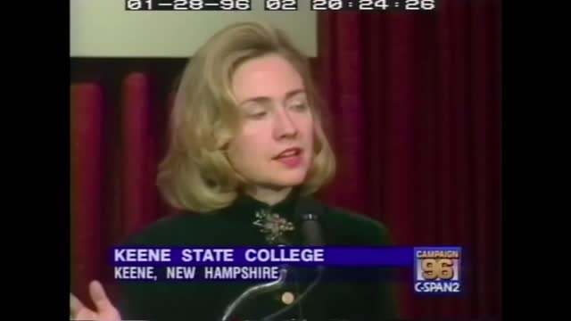 1996- Hillary Clinton on 'superpredators' (C-SPAN)