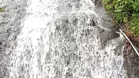 Water Falls Beside the Road