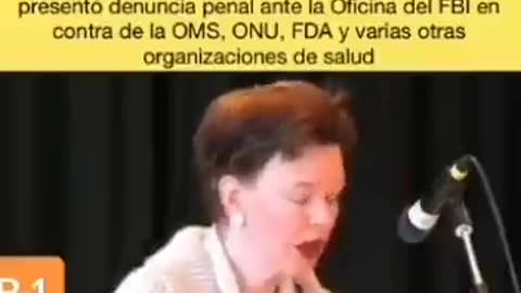 Woman makes a penal denoucement against WHO oppening up a criminal case