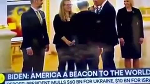 Not one person shook Biden's hand