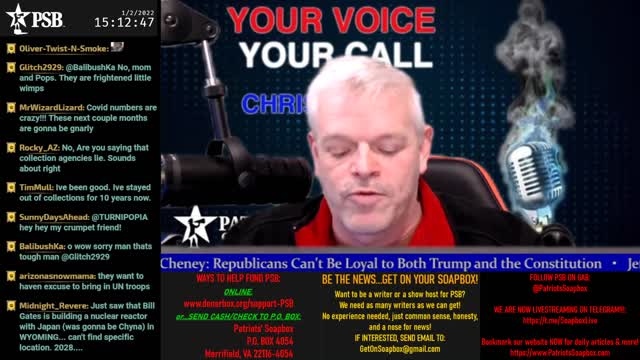 2022-01-02 14:00 EST - Your Voice, Your Call: with Chris Moore
