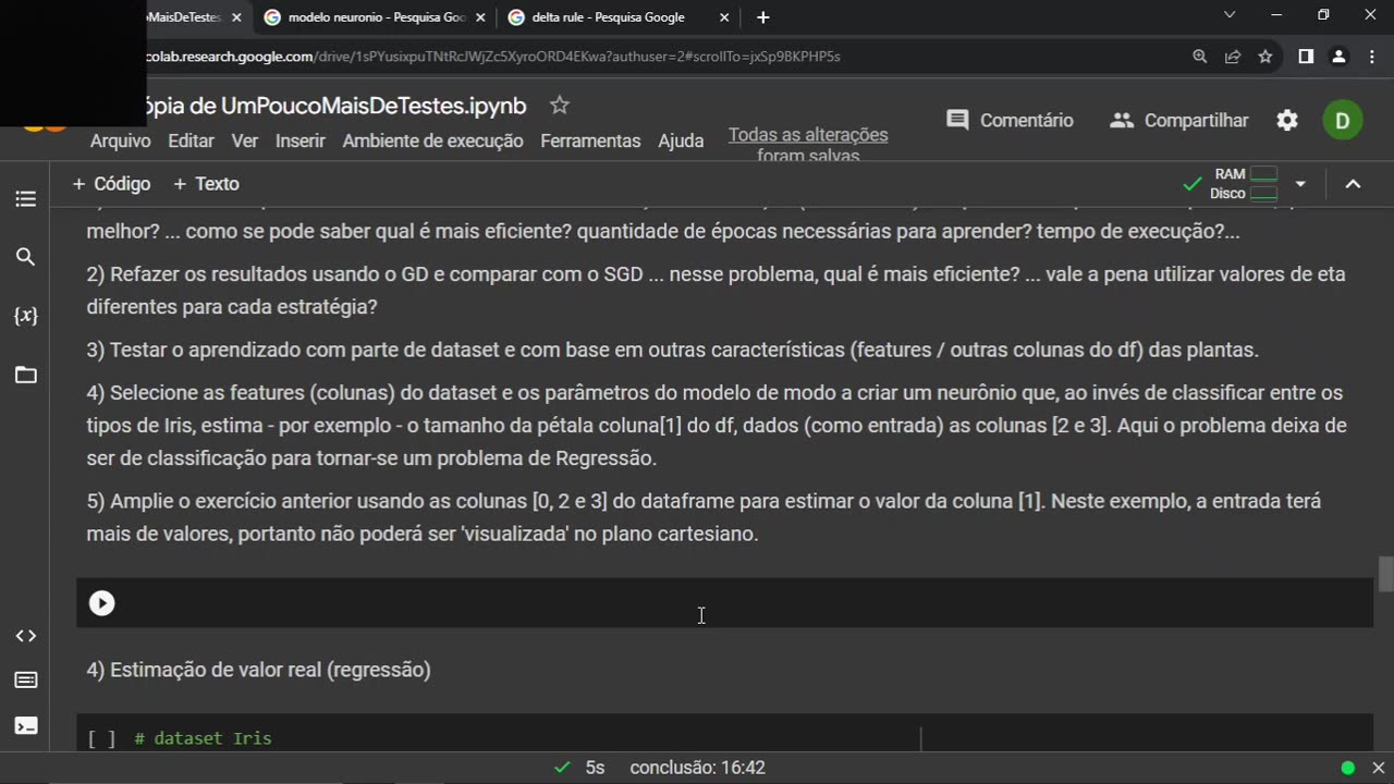 Aula Revisão - Modelagem de Neurônio (Python)