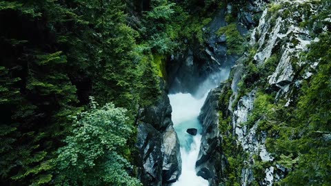 Amazing waterfall in New Zealand