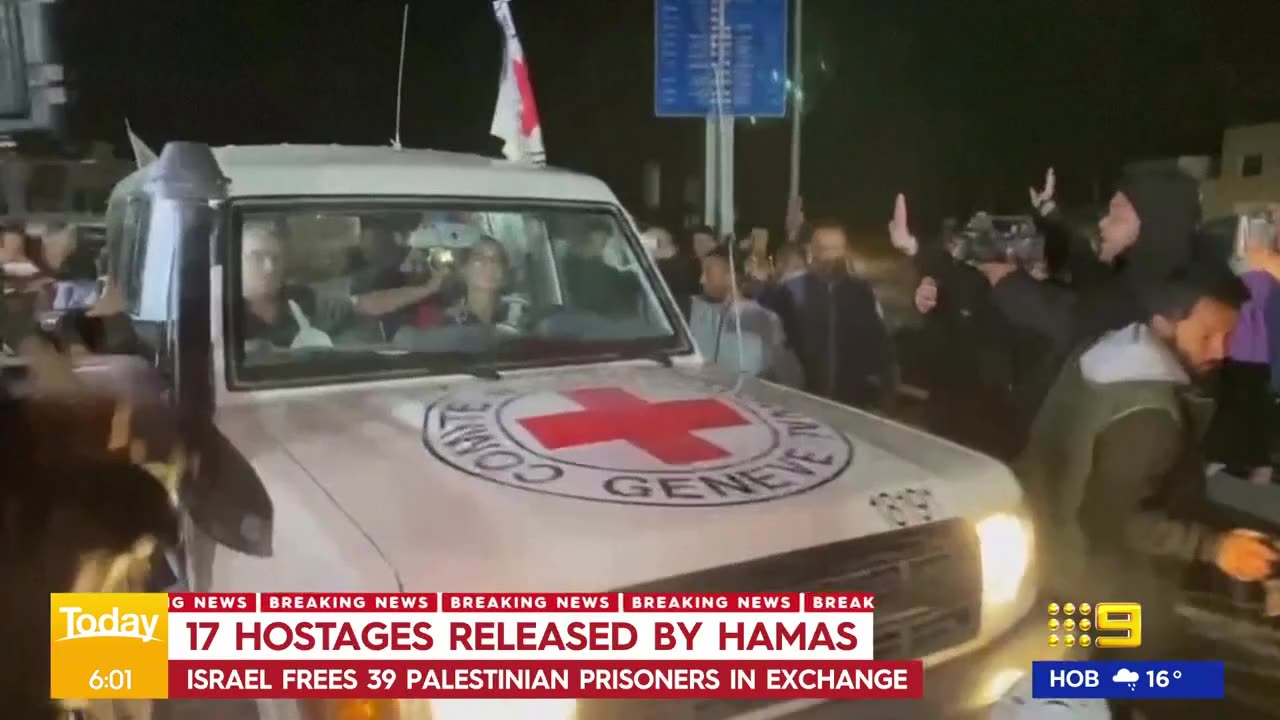 Hostages Released Update : (Round 3) 17 Released, No Men, One 4yr Old American