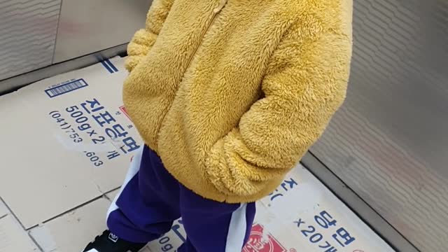 The first baby to learn to put his hand in his pocket.