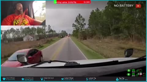 Twitch streamer crashes Truck live on stream