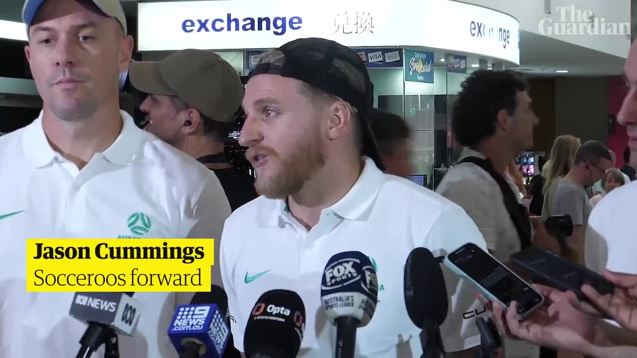 Socceroos thank fans for their support as they arrive home from World Cup