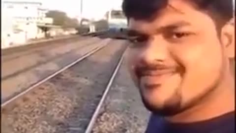 Winner of the TikTok "Touch the Train" challenge in India.
