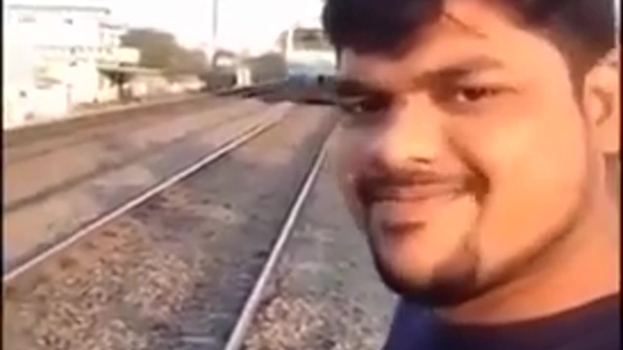 Winner of the TikTok "Touch the Train" challenge in India.