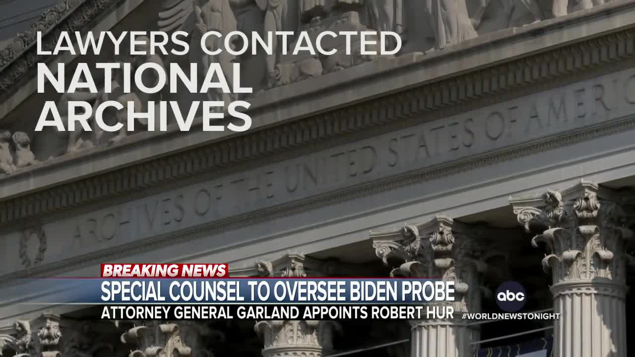 Special counsel appointed by Justice Department to look into Biden papers