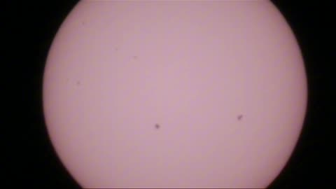 Sunspots move across the face of the Sun - 17.01.24