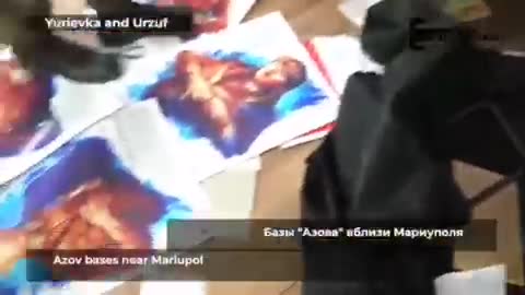 Základna Azov u Mariupolu obsazená rukosu armádou - Nechybí ani nacistiká symbolika