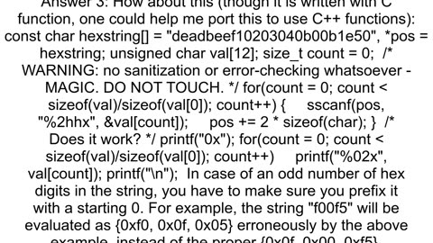 Reading hexadecimals from a txt file in C