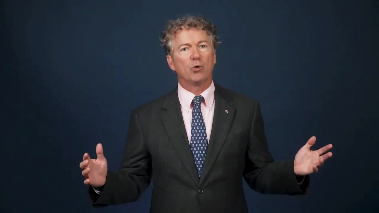 Senator Rand Paul: "Not this time. I choose freedom"