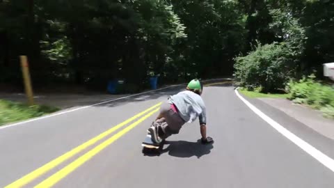 Fast Downhill Longboarding in Western North Carolina