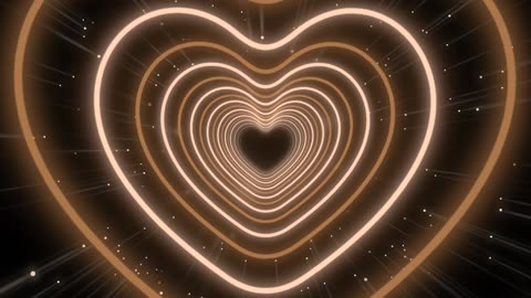 398. Animated Video🤎Brown Heart Background Heart