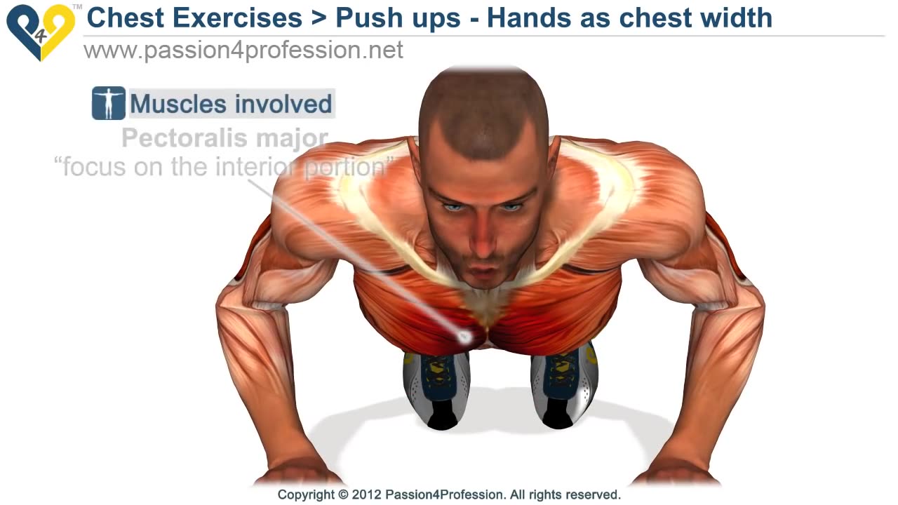 How to push-ups, BEST push-ups Exercise, handstand push-ups, doing push ups - Hands as chest width