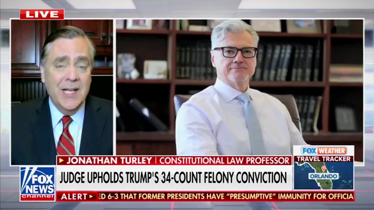 Turley Says Merchan Refusing To Toss Trump Conviction Blows Up Media Narrative