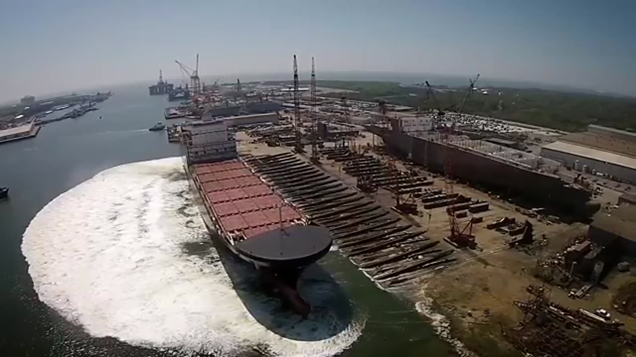 Biggest Ship Launches Ever Caught on Camera