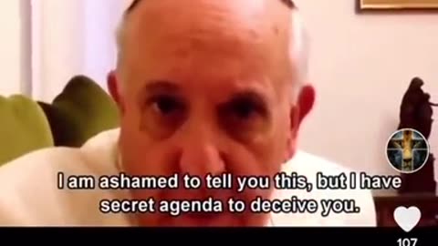 The Pope's confession to the world