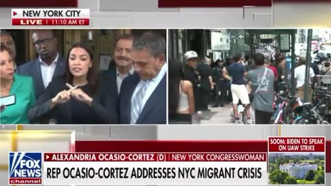 "Close the Border!" - Protesters Drown Out AOC