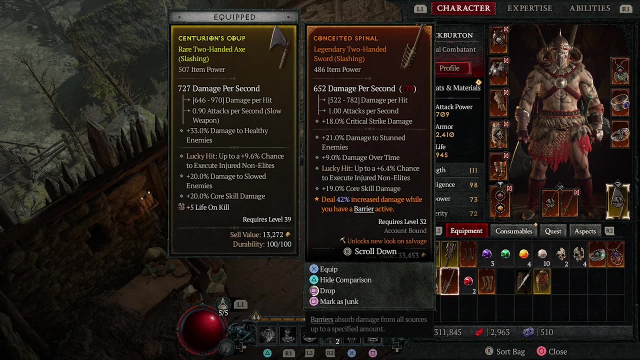 Diablo 4, got the mount today, dungeons and leveling