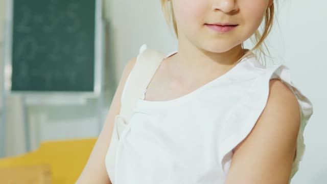 A Cute Little Girl Posing