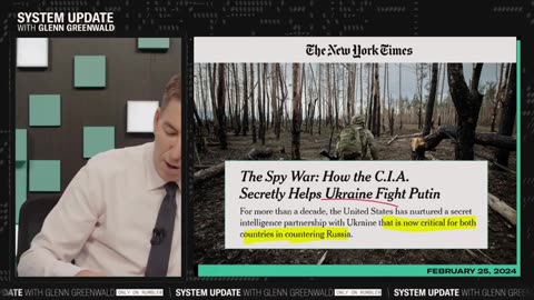 Glenn Greenwald - The NY Times’ Phony “Leak” on Secret CIA-Ukraine Program