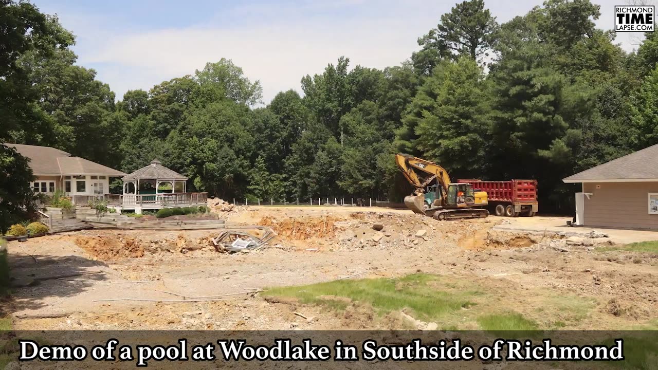 Pool Demolition Time Lapse