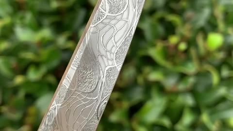 Damascus steel folding knife 🗡️