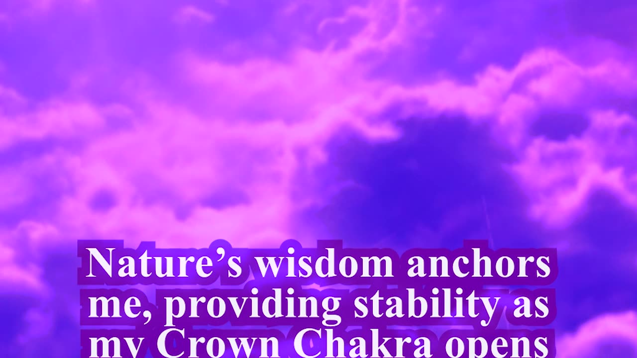 Nature’s Wisdom stabilizes me