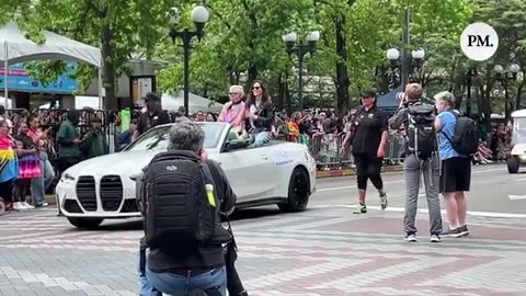 Libs of TikTok Young children with “Scouts for America” march in Seattle’s pride parade.