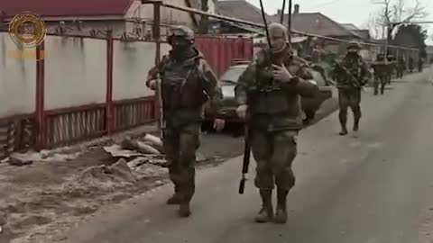 Chechen special forces in Mariupol