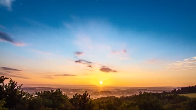 Timelapse Zeitraffer Sonnenaufgang Sunrise Nebel über Arnstadt Holy Grail