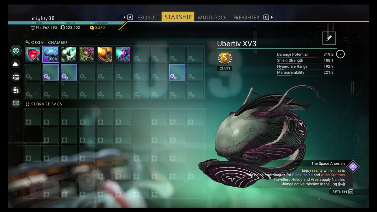 No Man's Sky - Ubertiv XV3 - Living Ship