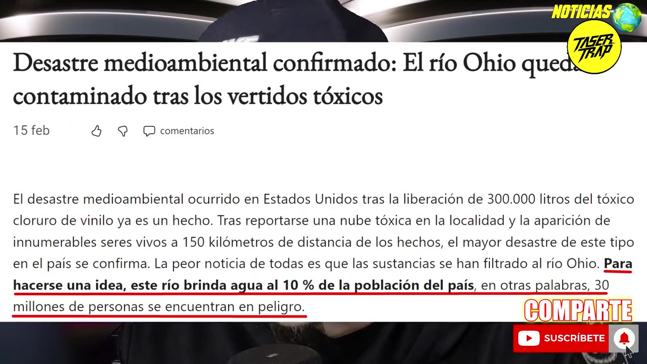 EL DESASTRE DE OHIO HA DEJADO CONSECUENCIAS GRAVES EN EL CONSUMO DE AGUA , AGUA CONTAMINADA Y PELIGROSA LLEGANDO A LAS CASAS DE MILES DE RESIDENTES