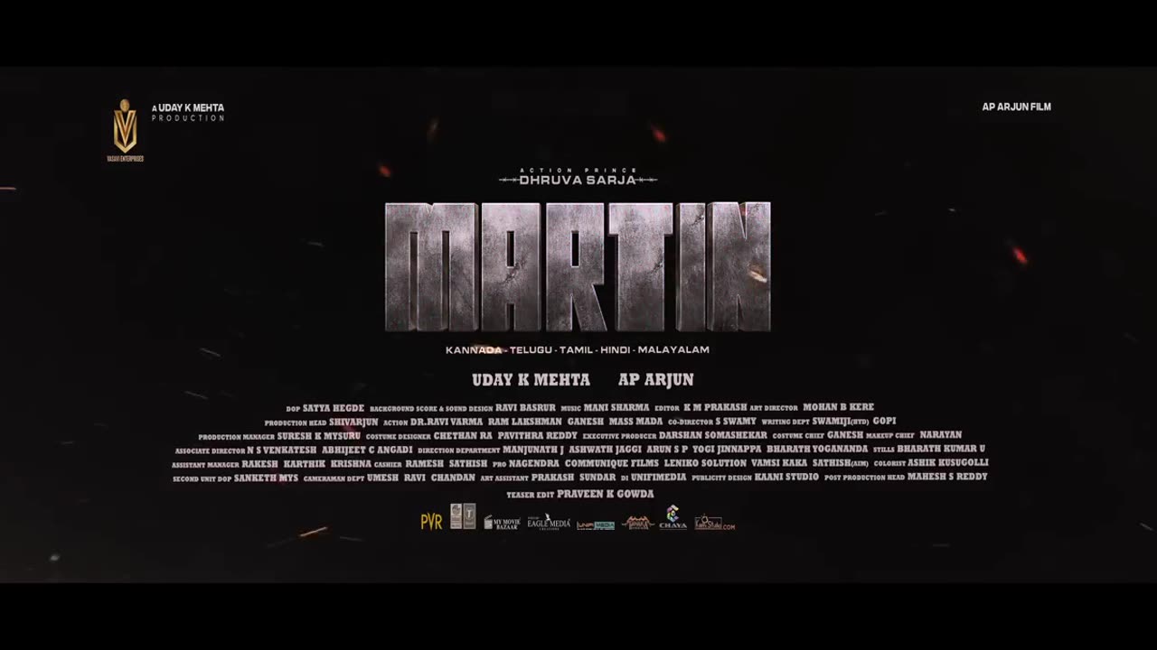 Teaser [4K] | Dhruva Sarja | AP Arjun | Uday K Mehta