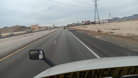 Trucking at California/Nevada Border and Talking about Rigged NFL and NWO