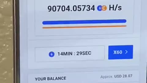 Crypto cell phone mining farm.