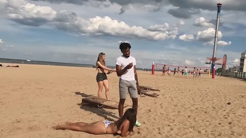 CUCUMBER PRANK AT THE BEACH Part 2 _1080p