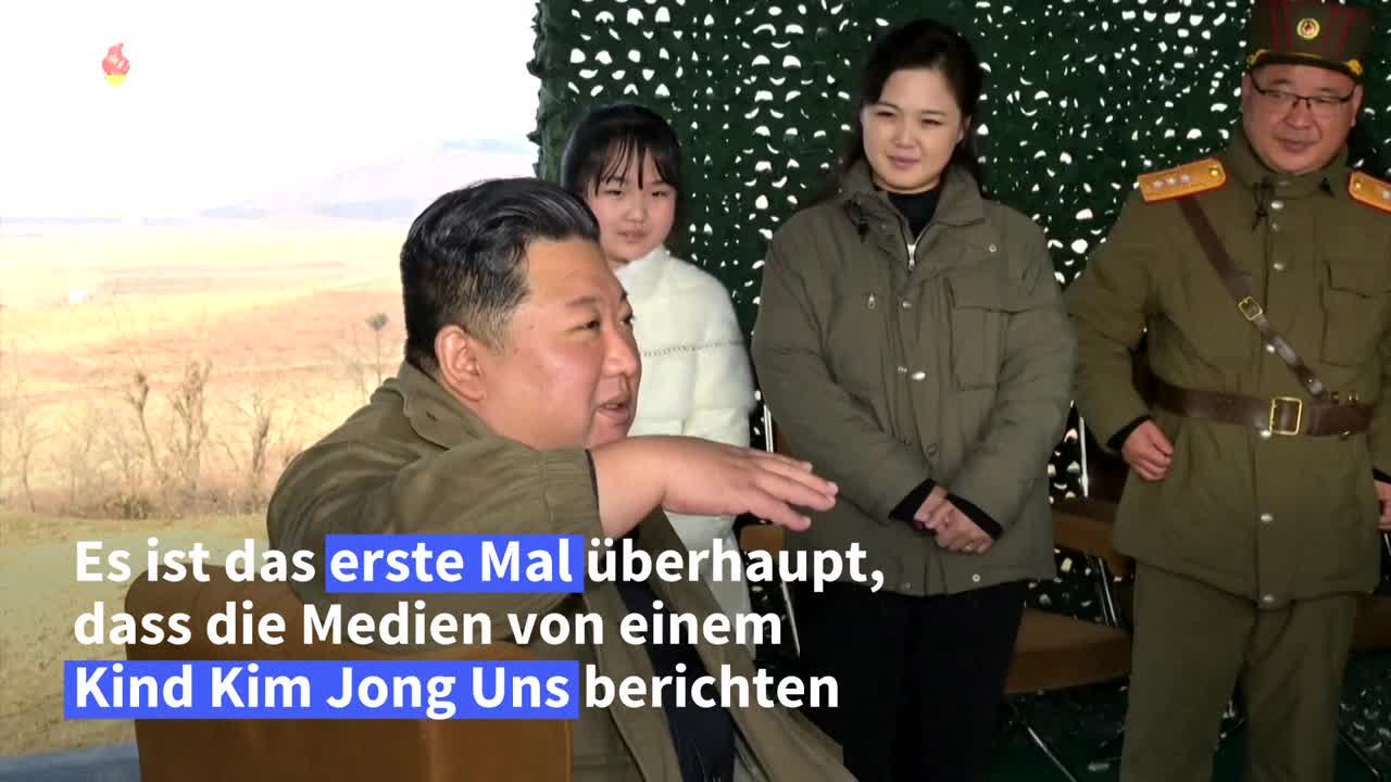 Nordkorea zeigt erstmals Tochter Kim Jong Uns
