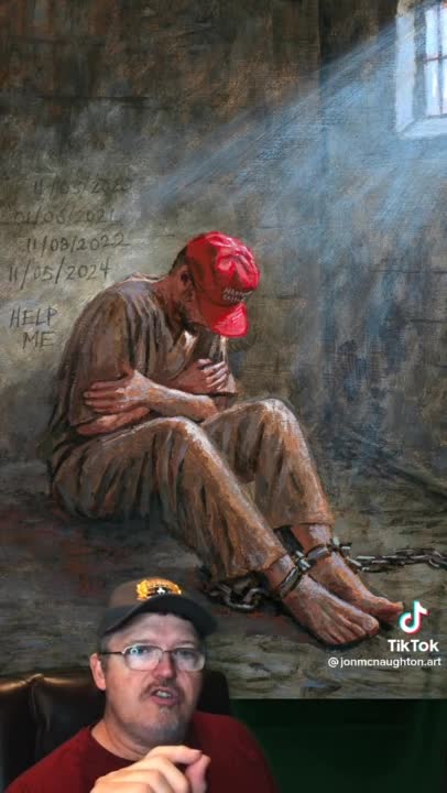John McNaughton painting for #J6 political prisoners.