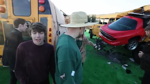 Omg jump car Mr beast