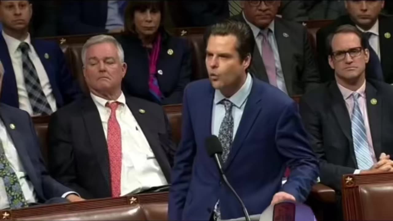 A fired up Matt Gaetz defends grassroots fundraising, calls out corrupt colleagues on house floor!