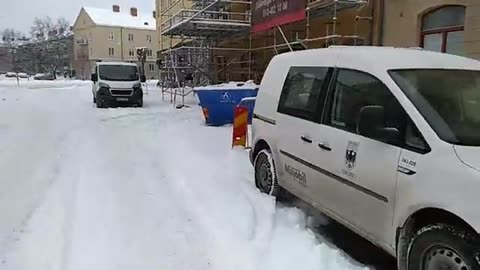 Promenerar i Örebro på okända gator. 21 Jan. 2019