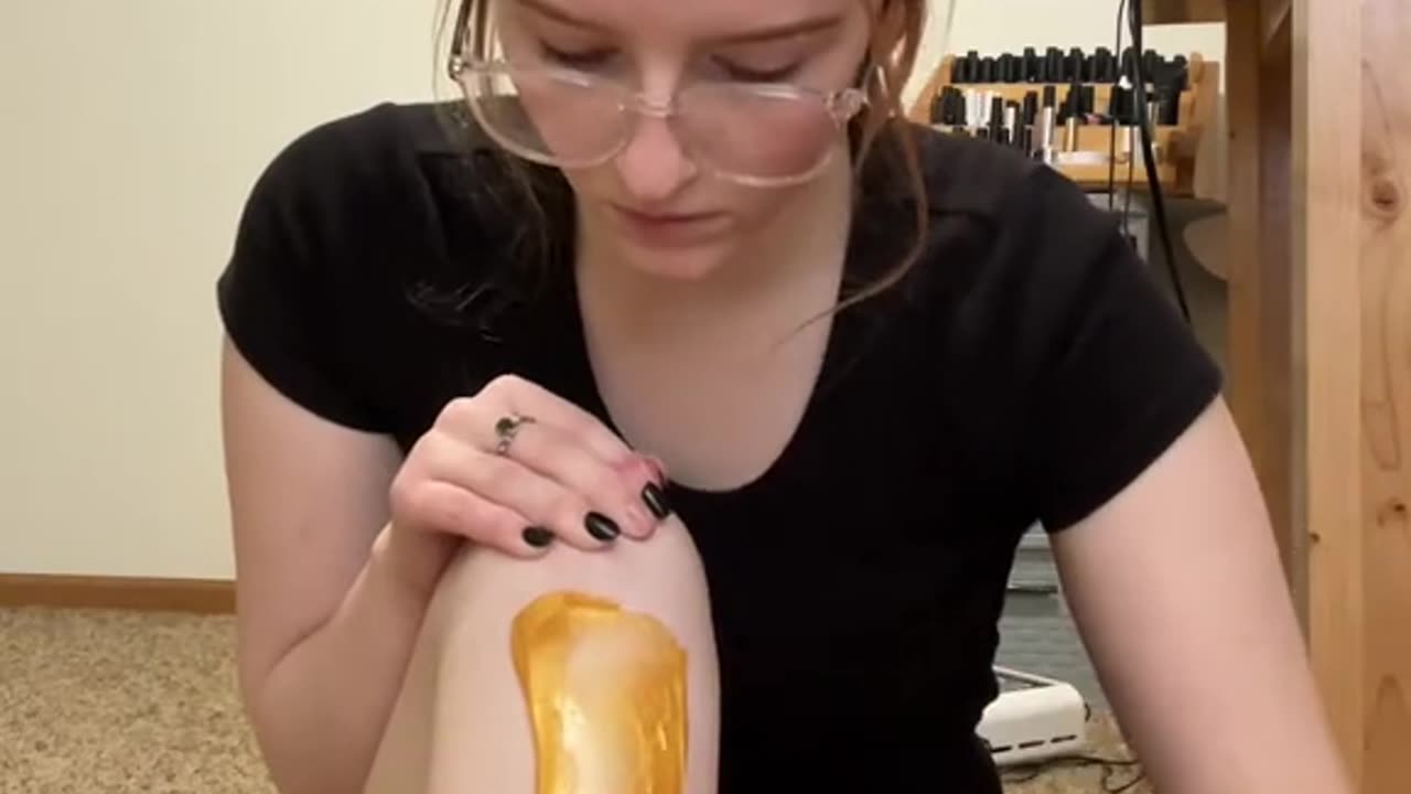 Leg Waxing with Golden Allure Hard Wax | Honest Review by Esthetician Student @hidden.gem.beautyy